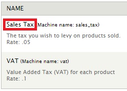 Adding Sales Tax to the bill