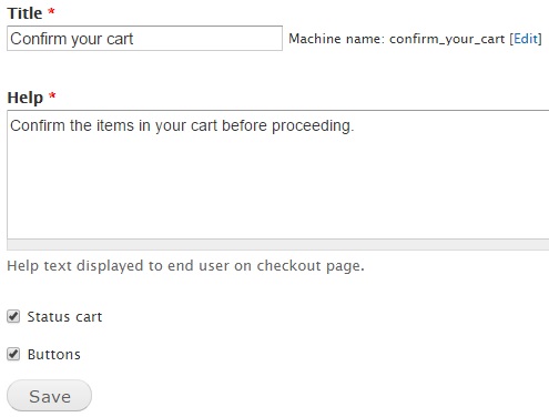 Configuring Drupal Commerce checkout process