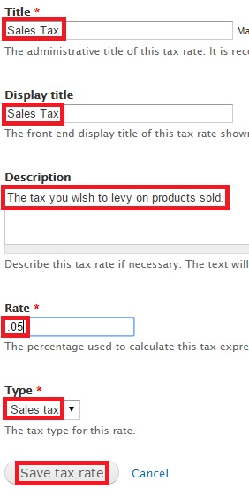 Adding Sales Tax to the bill