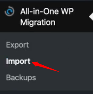 Importing your website