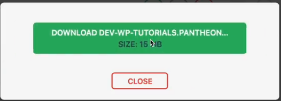 Creating Backup of your website