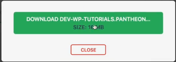 Exporting your website