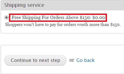 Configuring Free Shipping