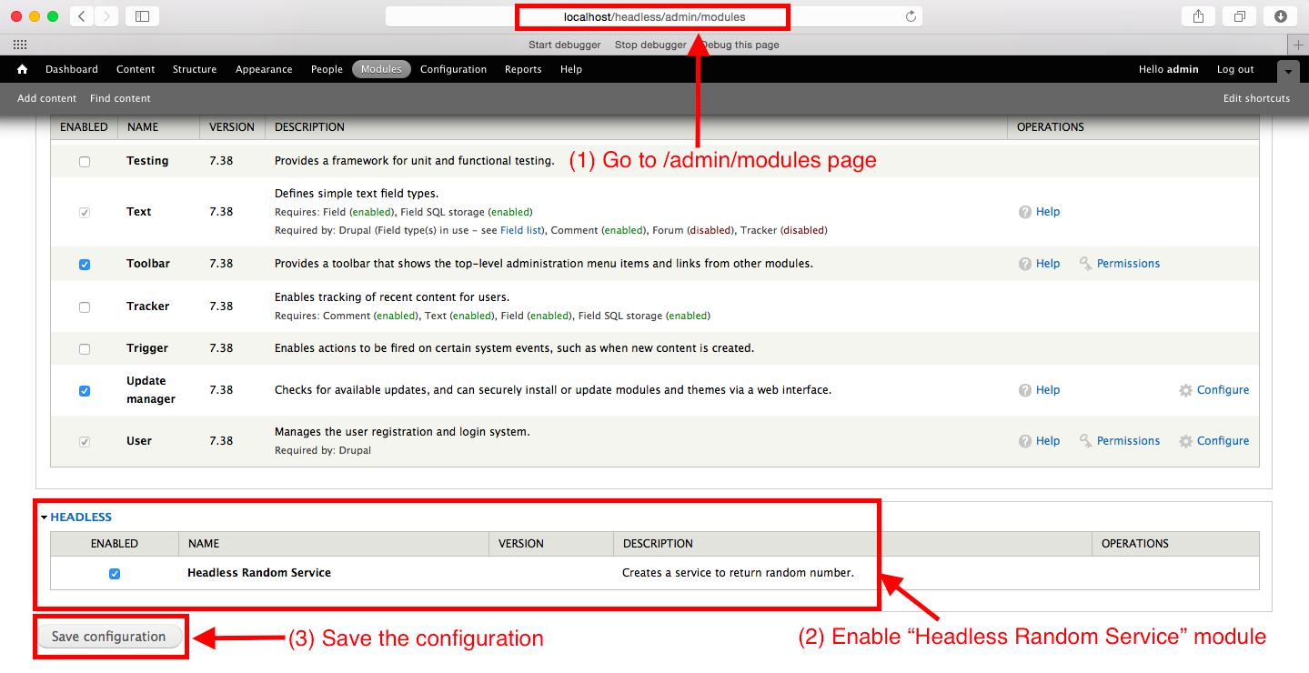 Creating the simplest headless Drupal 7 site