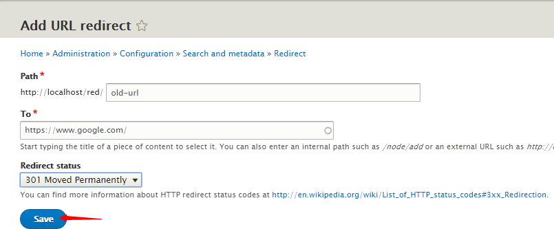 Installing Redirect Module