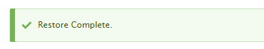 Restoring entire Drupal Site