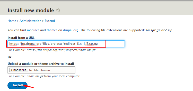 Installing Backup and Migration Module