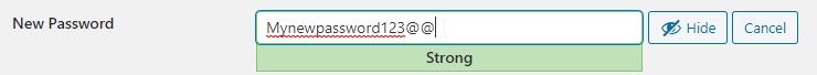 How to change password in WordPress