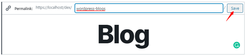 How to change URL of a page in WordPress