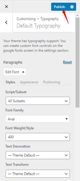 How to change your fonts in WordPress