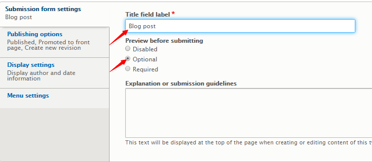 How to create a content type in Drupal