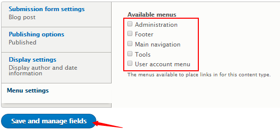 How to create a content type in Drupal