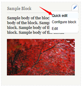 How to edit block content in Drupal