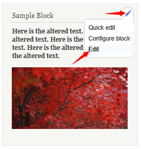 How to edit block content in Drupal