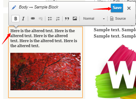 How to edit block content in Drupal