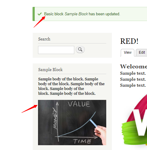 How to edit block content in Drupal