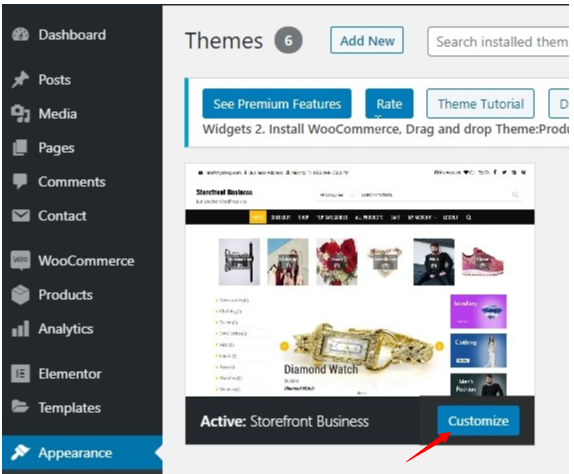 How to edit footer in WordPress through settings