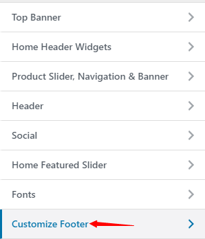 How to edit footer in WordPress through settings