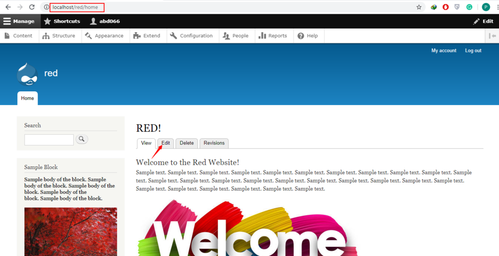 How to edit homepage in Drupal