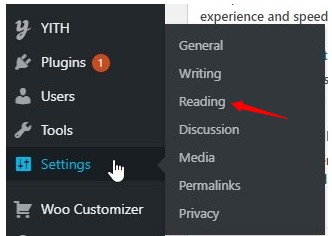 How to set homepage in WordPress