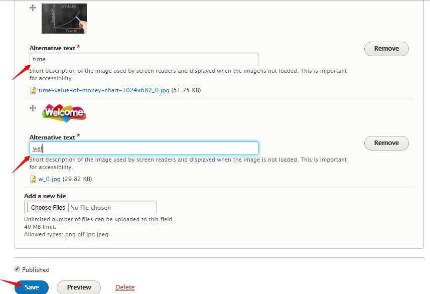 How to upload multiple images in Drupal