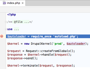 Configure PHPStorm to debug Drupal 8