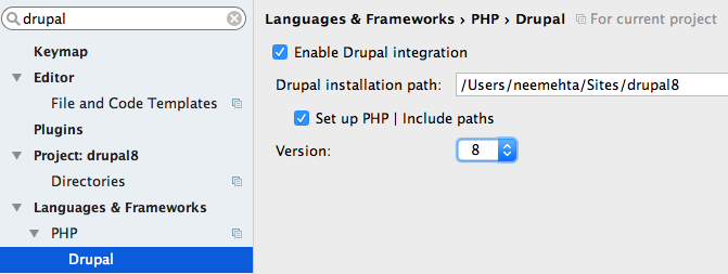 Configure PHPStorm to debug Drupal 8