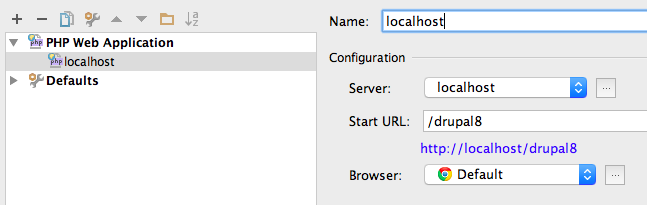 Configure PHPStorm to debug Drupal 8