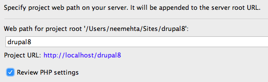 Configure PHPStorm to debug Drupal 8
