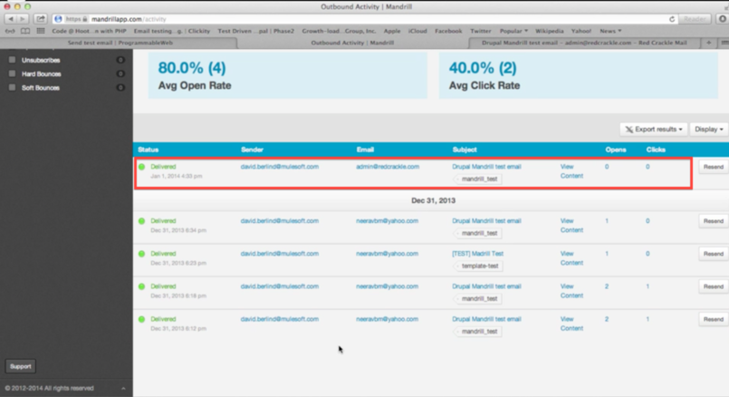 Send Drupal's Transactional Emails using Mandrill